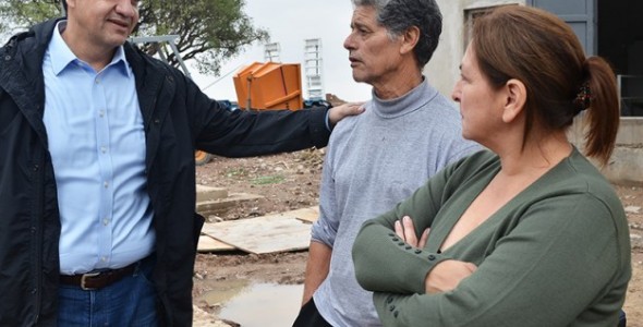 Jorge Macri recorrió la estación de bombeo y la nueva red vial del barrio El Ceibo