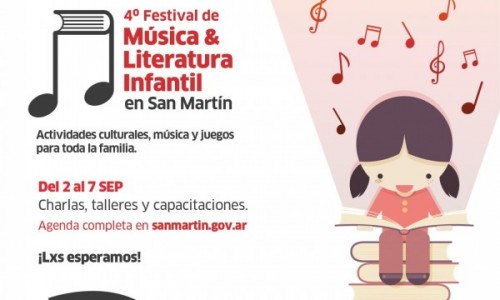 En septiembre, llega el 4° Festival de Música y Literatura Infantil en San Martín