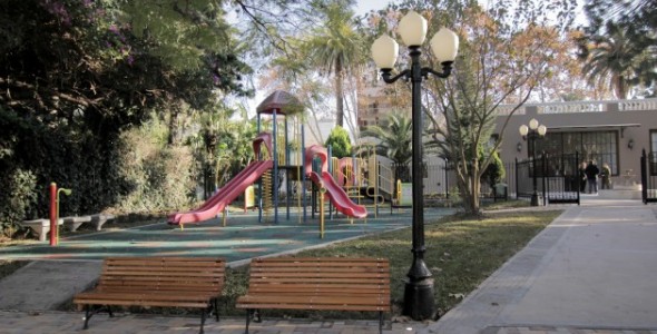 Jorge Macri recorrió la plaza integradora del Instituto Bignone