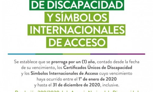 Prórroga de los certificados de discapacidad en Vicente López