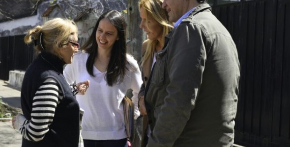 Soledad Martinez, Jorge Macri y Marina klemensiewicz timbrearon por Carapachay y Villa Adelina