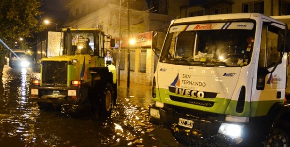 El Municipio de San Fernando dispuso un gran operativo por la sudestada