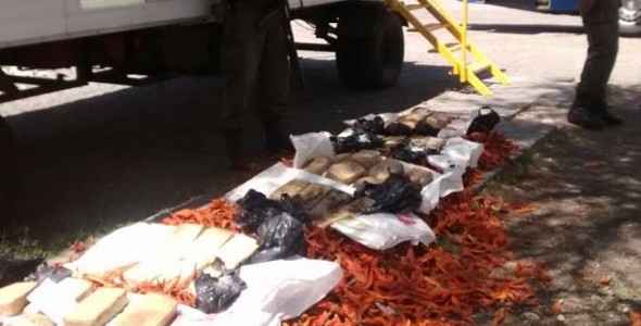 SECUESTRARON MÁS DE 58 KILOS DE COCAÍNA OCULTOS EN BOLSAS DE AJÍ SECO