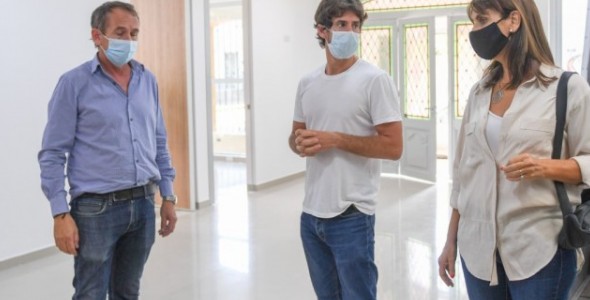 Juan Andreotti supervisó los últimos detalles de la obra de ampliación del Hospital Oftalmológic