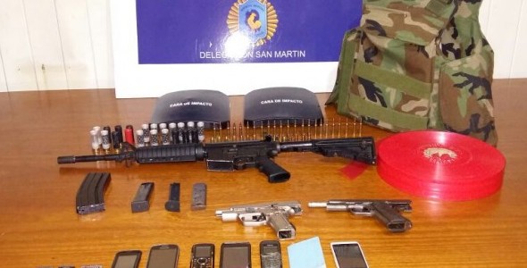 San Martín: detienen a cinco peligrosos delincuentes