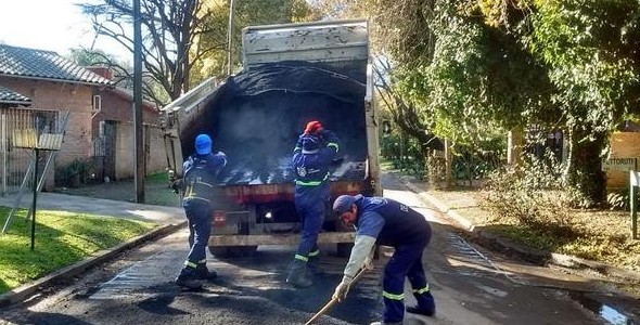 Tigre avanza con bacheo en más calles de Ricardo Rojas