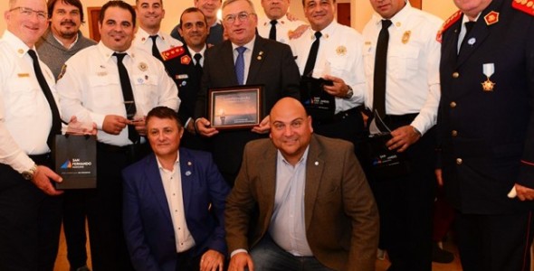 Con apoyo del Municipio y el Rotary Club, Bomberos de San Fernando y de Miami compartieron experienc