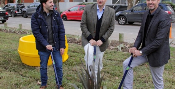 Quedó finalizada la obra de puesta en valor del Boulevard René Favaloro