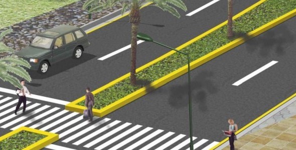 Edifican un nuevo Boulevard en Avenida Larralde