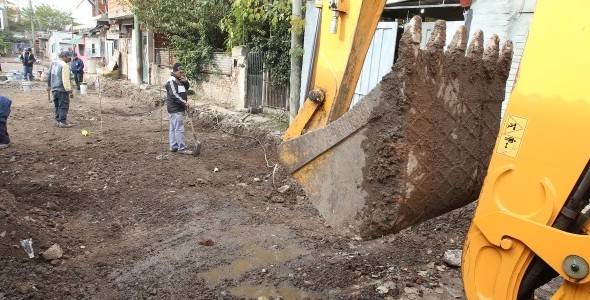 Nuevas obras de pavimentación en La Carcova en San Martín