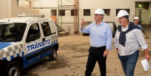 Recorrida por la obra de la futura Central de Tránsito