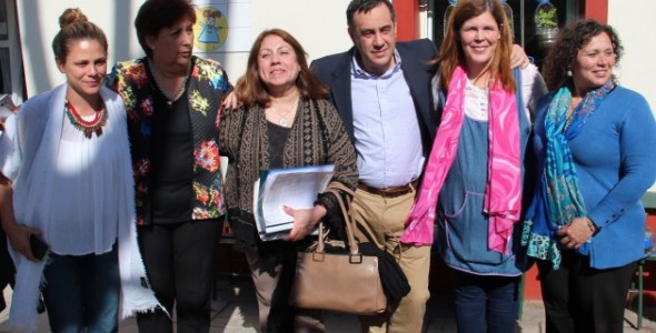 Alejandro Finocchiaro y Agustina Ciarletta recorrieron San Fernando y se reunieron con autoridades