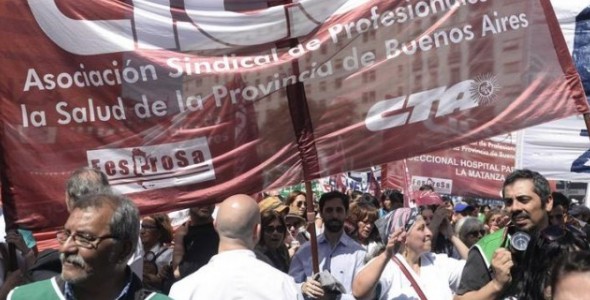 COMENZÓ UN PARO DE 48 HORAS DE 10 MIL MÉDICOS Y PROFESIONALES DE LA SALUD