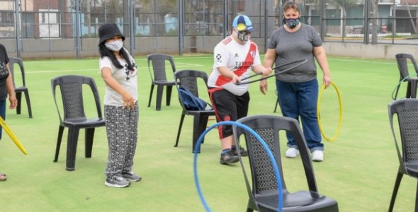 Se retomaron las actividades para personas con discapacidad en los Polideportivos