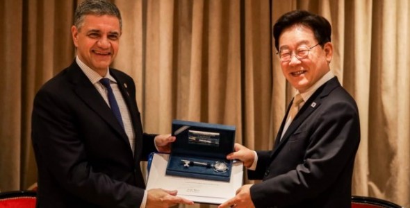 Jorge Macri recibió al Presidente de Corea del Sur, Lee Jae-myung