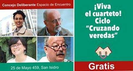 COMIENZA EN SAN ISIDRO EL CICLO LITERARIO CRUZANDO VEREDAS