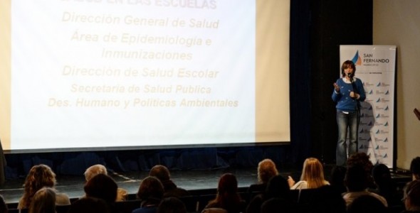 San Fernando capacitó en epidemiología a docentes y autoridades escolares