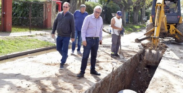 Inversión municipal en la Paloma: Tigre realiza obras hidráulicas y demarcación vial