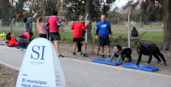 SAN ISIDRO: NUEVO ESPACIO PARA EJERCITARSE EN VILLA ADELINA