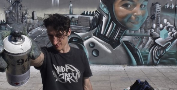 Más de 100 grafiteros llenaron de color las paredes del Centro Miguelete en San Martín
