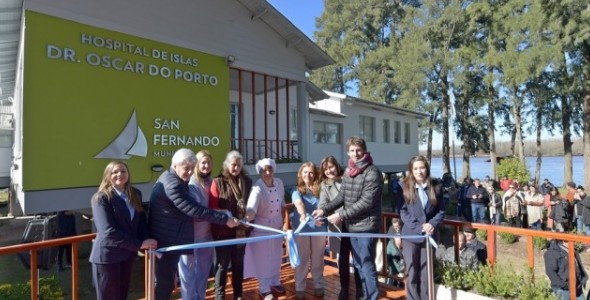 Andreotti inauguró el renovado Hospital de Islas “Do Porto”