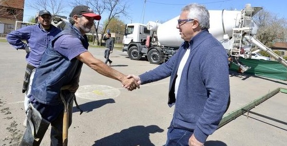 Comenzó la remodelación de la plaza Soldados de Malvinas, en Las Tunas