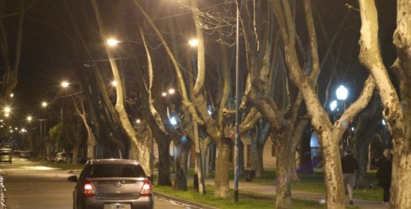 San Martín colocó nuevas luminarias en diferentes barrios