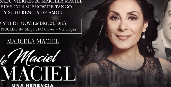 Ultimo show de Marcela Maciel en Olivos 