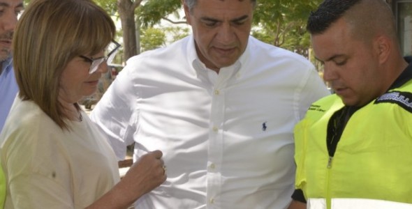 Jorge Macri y Patricia Bullrich presentaron cámaras y sistema de alerta para el Paseo de la Costa