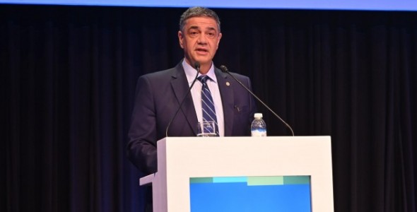 Jorge Macri en la conferencia de la UIA