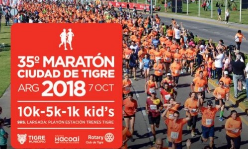 Abrió la inscripción para la 35º edición de la Maratón Ciudad de Tigre