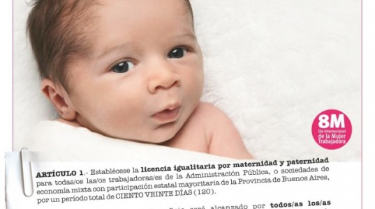 BUSCAN CREAR UNA LICENCIA IGUALITARIA POR MATERNIDAD Y PATERNIDAD