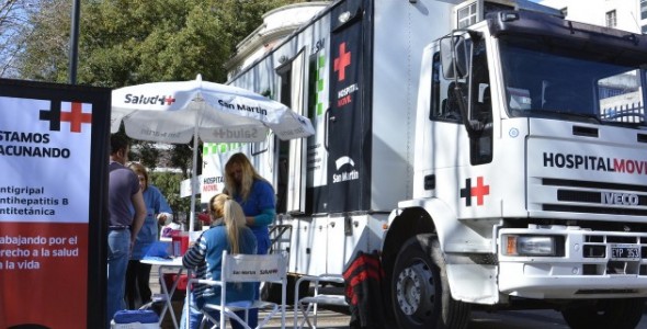 En junio, el Hospital Móvil atenderá en diferentes barrios de San Martín