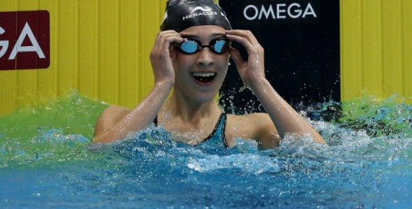 Delfina Pignatiello no para de crecer: oro y récord en los 100 metros libres
