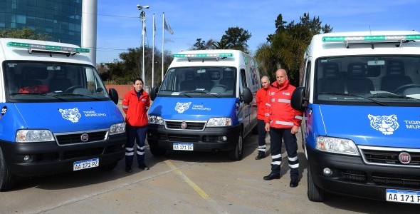 Tigre se renueva con 3 móviles para su servicio de emergencias