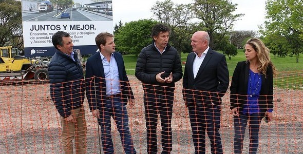 POSSE Y CAMPBELL RECORRIERON LAS OBRAS DE LA CALLE URUGUAY