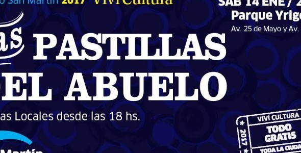 Las Pastillas del Abuelo tocará gratis en el Parque Yrigoyen en San Martìn