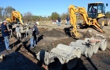 Avanzan las obras de pavimentación en distintos barrios de San Martín