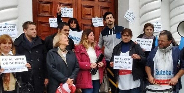 La CTA Pilar repudió el veto de Ducoté