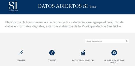 SAN ISIDRO LANZA EL PORTAL DATOS ABIERTOS