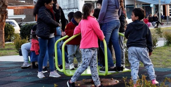 Tigre: los vecinos eligen las plazas renovadas para disfrutar en familia