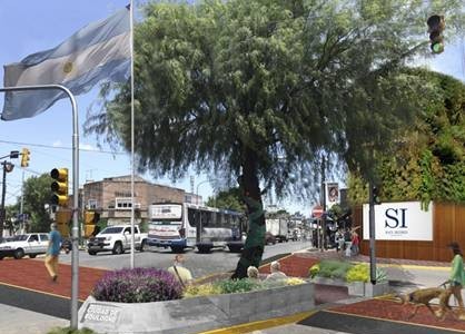 BOULOGNE: MODERNIZAN LA PLAZOLETA DE BULNES Y AV. ROLÓN