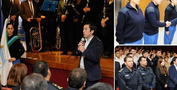 Nardini dio comienzo al ciclo lectivo 2016 de la policía local en Malvinas