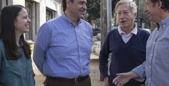 Jorge Macri y Gustavo Pose recorrieron los tramos finalizados de la calle Paraná