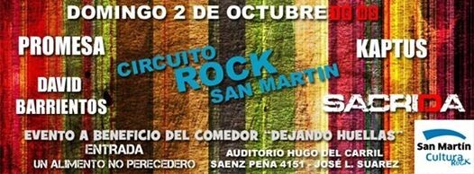 Rock a beneficio en San Martín
