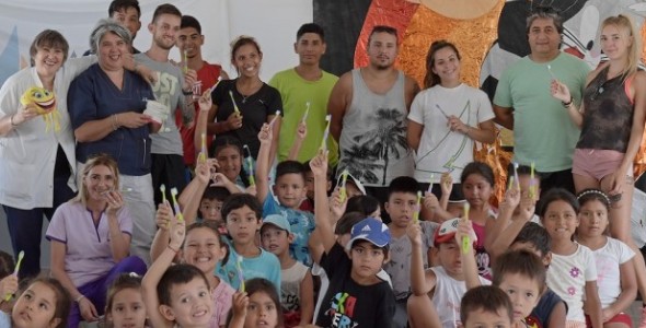 San Fernando enseña a los más chicos a lavarse y cuidarse los dientes