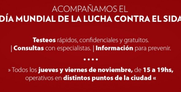 San Fernando hará siete operativos por el Día mundial de la lucha contra el SIDA