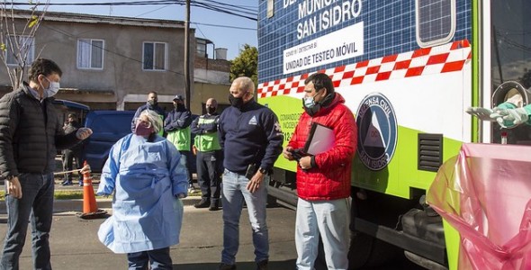 SAN ISIDRO: NUEVA UNIDAD DE TESTEO MÓVIL PARA HACER HISOPADOS POR COVID-19