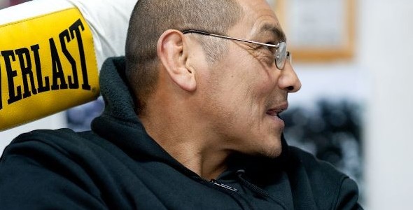 Un karateca en el ring