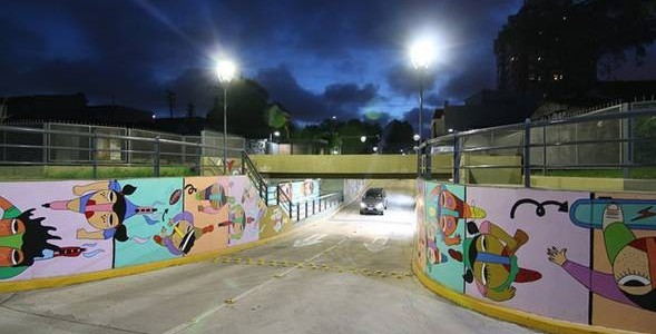 SAN ISIDRO: EL MUNICIPIO RENOVÓ LAS LUMINARIAS EN LOS TÚNELES